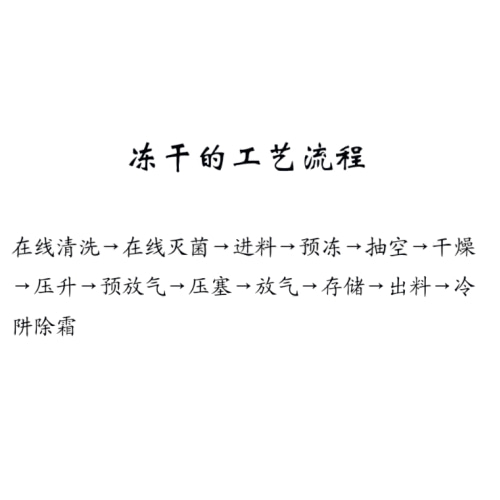 Christ冻干机冻干的工艺流程
